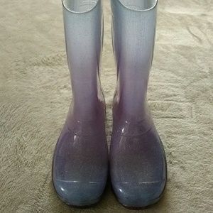 Purple Shimmer Rain Boots